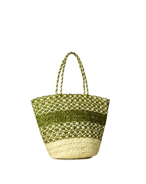 Sac cabas Zenea naturel pistache