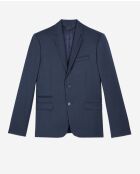 Klassiek colbert met marineblauwe vlechtwerk