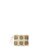 Pochette Salome naturel jean lilas jaune
