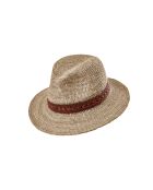 Chapeau Nael naturel mocha brique