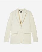 Veste de costume droite écru