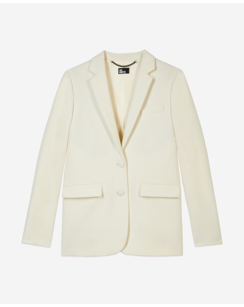Veste de costume droite écru