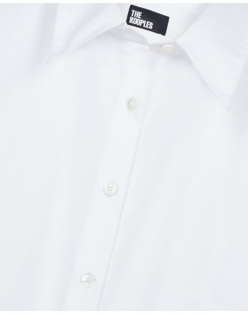 Chemise à manches longues col classique white