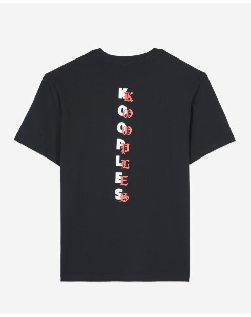 T-shirt met korte mouwen en zwart logo