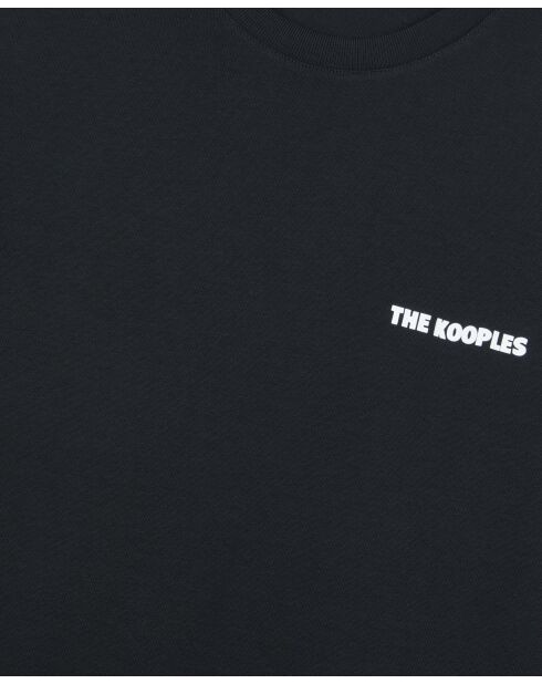 T-shirt met korte mouwen en zwart logo