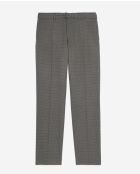 Pantalon de cosutme droit avec ceinture brown