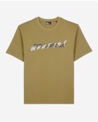 Was ist? kurzärmliges T-Shirt oliv