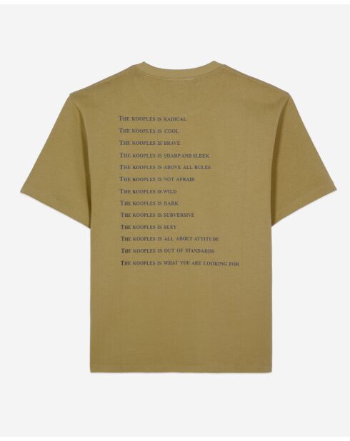 Was ist? kurzärmliges T-Shirt oliv