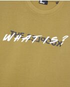 Was ist? kurzärmliges T-Shirt oliv