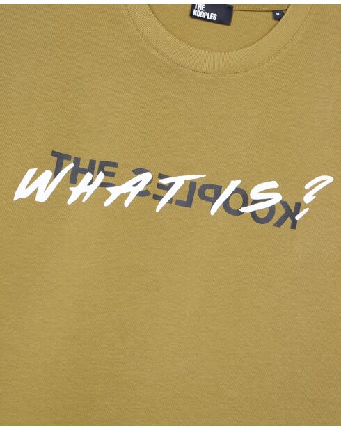 Was ist? kurzärmliges T-Shirt oliv