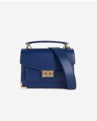 Sac emily small en cuir lisse navy