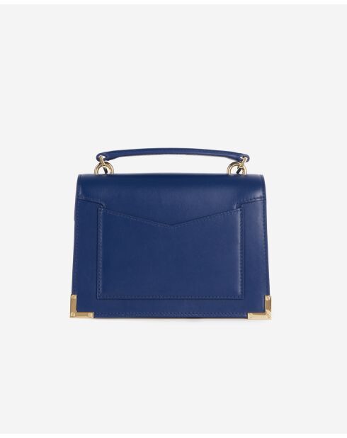 Sac emily small en cuir lisse navy