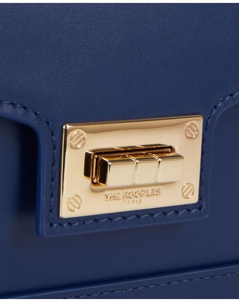 Sac emily small en cuir lisse navy