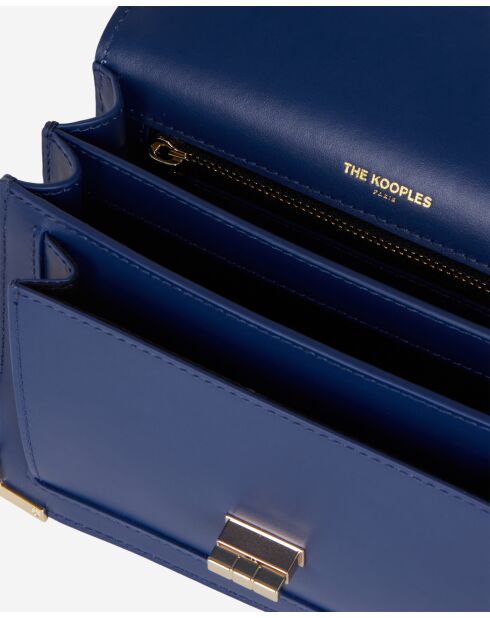 Sac emily small en cuir lisse navy