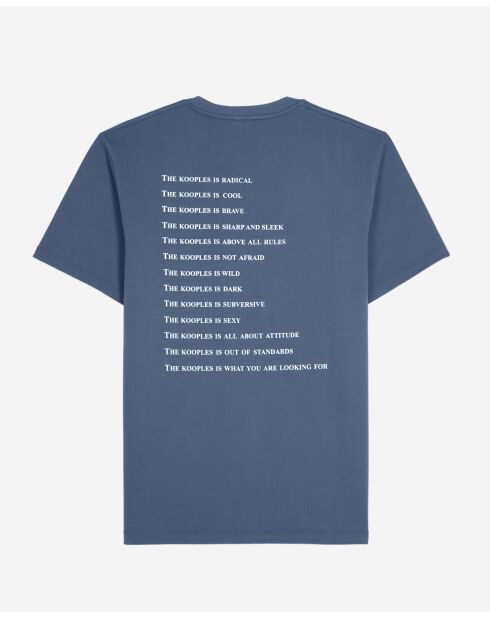 Was ist? Kurzarm-T-Shirt Dunkelblau/Dunkelblau