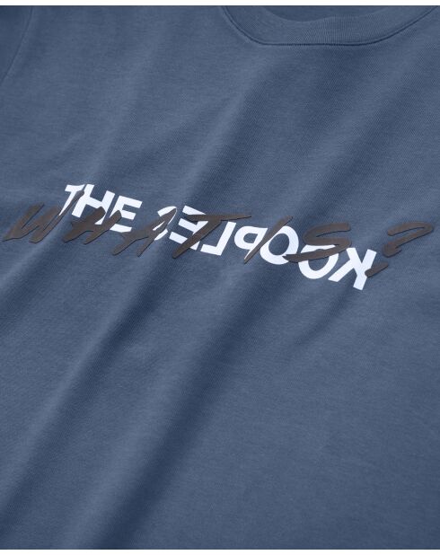 Was ist? Kurzarm-T-Shirt Dunkelblau/Dunkelblau