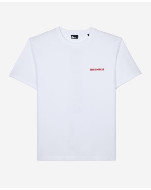 Kurzarm-T-Shirt mit weißem Logo
