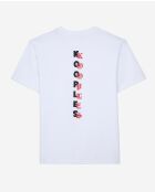 Kurzarm-T-Shirt mit weißem Logo