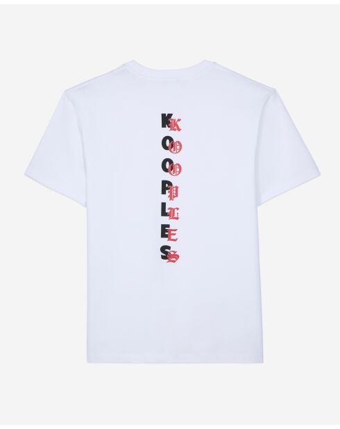 Kurzarm-T-Shirt mit weißem Logo