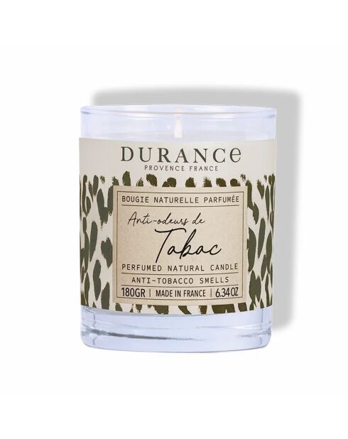 Bougie Naturelle Parfumée anti-odeurs de Tabac - 180g