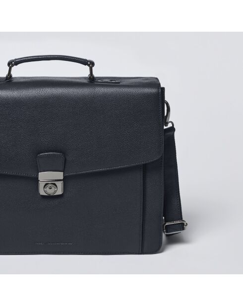 Porte-document en cuir Rodin noir - 41x12x31 cm