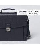 Porte-document en cuir Rodin noir - 41x12x31 cm