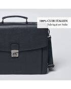 Porte-document en cuir Rodin noir - 41x12x31 cm