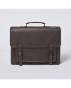Porte-document en cuir Orsay marron - 38x13x31 cm