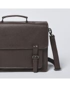 Porte-document en cuir Orsay marron - 38x13x31 cm