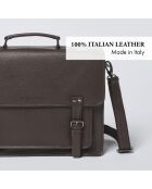 Porte-document en cuir Orsay marron - 38x13x31 cm