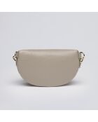 Borsa a banana Madeleine in pelle color carne - 23x6x13 cm
