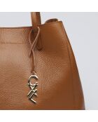 Alesia Handtasche aus cognacfarbenem Leder - 39x20x29 cm