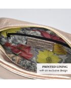 Montmartre Schultertasche aus roségoldenem Leder - 22x8,5x14,5 cm