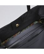 Rivoli marineblaue Lederhandtasche - 45x15x30 cm