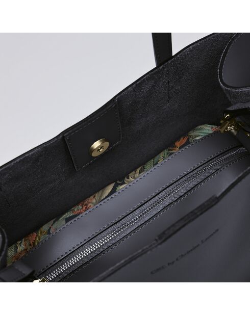 Rivoli marineblaue Lederhandtasche - 45x15x30 cm