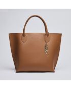Borsa George V in pelle cognac - 32x11x45 cm