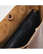 Borsa George V in pelle cognac - 32x11x45 cm