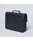 Porte-document en cuir Orsay noir - 38x13x31 cm