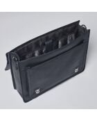 Porte-document en cuir Orsay noir - 38x13x31 cm