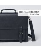 Porte-document en cuir Orsay noir - 38x13x31 cm