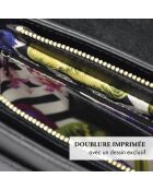 Montaigne zwarte leren handtas - 31x15x26 cm