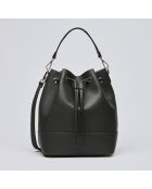 Champs Elysée Beuteltasche aus schwarzem Leder - 25x15x28 cm