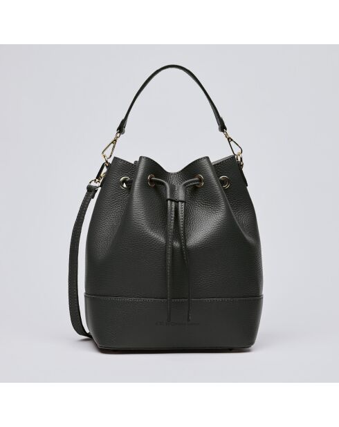 Champs Elysée Beuteltasche aus schwarzem Leder - 25x15x28 cm