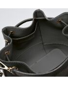 Champs Elysée Beuteltasche aus schwarzem Leder - 25x15x28 cm