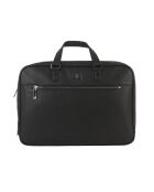 Porte-document en cuir Charles noir - 27x39x9 cm
