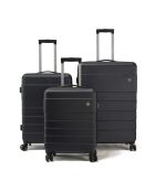 Set mit 3 marineblauen Toulouse-Koffern — 40 x 21 x 56 cm/46 x 25 x 67 cm/52 x 29 x 77 cm