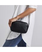 Montmartre Schultertasche aus goldfarbenem Leder - 22x8,5x14,5 cm