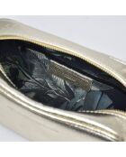 Montmartre Schultertasche aus goldfarbenem Leder - 22x8,5x14,5 cm