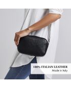 Montmartre Schultertasche aus goldfarbenem Leder - 22x8,5x14,5 cm