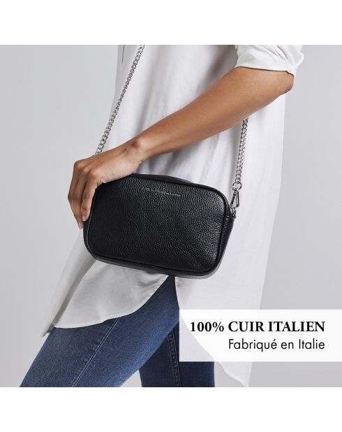 Montmartre Schultertasche aus goldfarbenem Leder - 22x8,5x14,5 cm